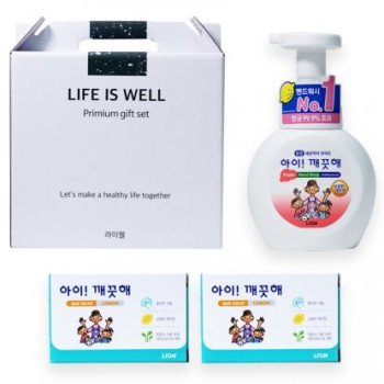 라이웰 아이깨끗해 핸드워시1P(레몬향)+비누2P SET