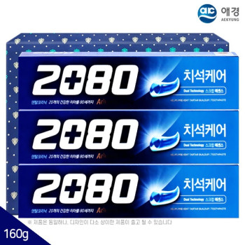 애경 2080 블루치약 160g 3P