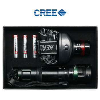 5W 미국 CREE 초강력 하이파워 줌 헤드랜턴 후레쉬 세트