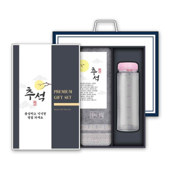 송월 추석 선물세트 (격자40 1매 + 마이보틀 500ml 1개)