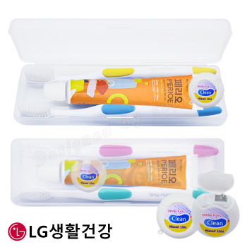 [커플LG페리오칫솔치약+치실세트]칫솔치약세트/여행용세트